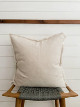 Load image into Gallery viewer, 100% Linen Fringed Pillow

