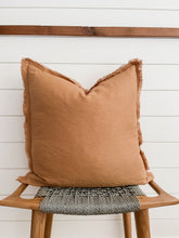 Load image into Gallery viewer, 100% Linen Fringed Pillow

